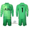 Officiële Voetbalshirt + Korte Broek Doelman Tottenham Hotspur Hugo Lloris 1 Thuis 2021-22 Lange Mouw - Kids